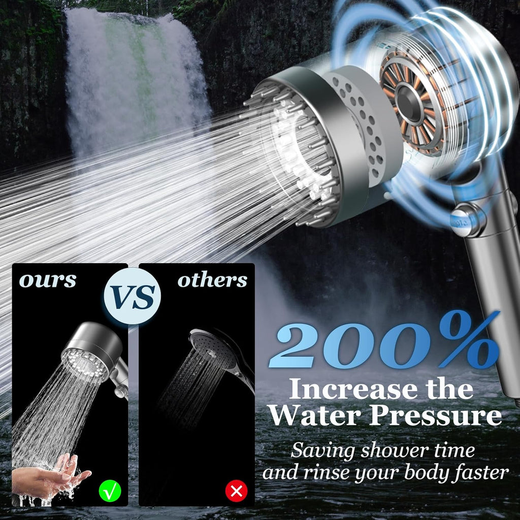 High Pressure Water 4 in 1 Shower Set