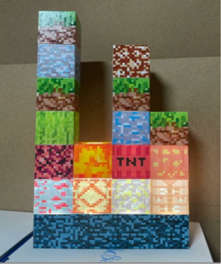 Minecraft Rearrangeable Light Blocks (16pcs Set)
