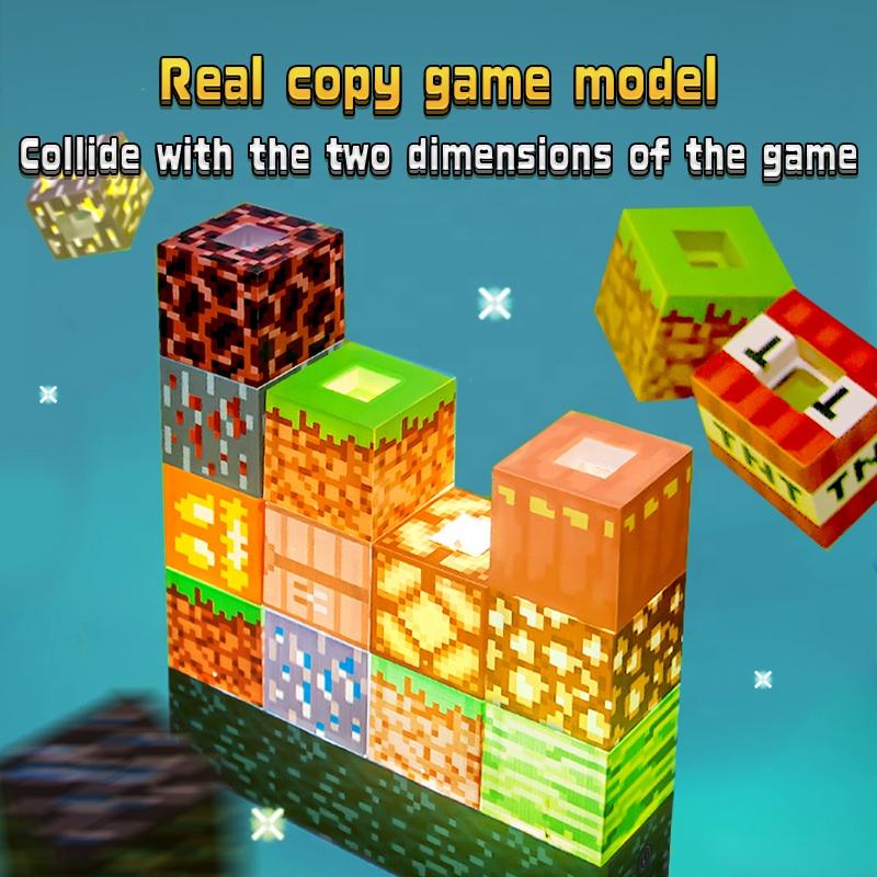 Minecraft Rearrangeable Light Blocks (16pcs Set)