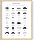 HAUS AND HUES Gamer Wall Decor - Boys Bedroom Posters, Teen Boys Video Game Room Decor, Gaming Poster (Beige Frame, 16x20)