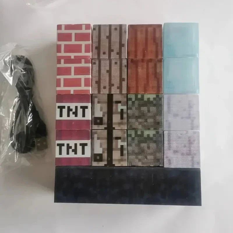 Minecraft Rearrangeable Light Blocks (16pcs Set)