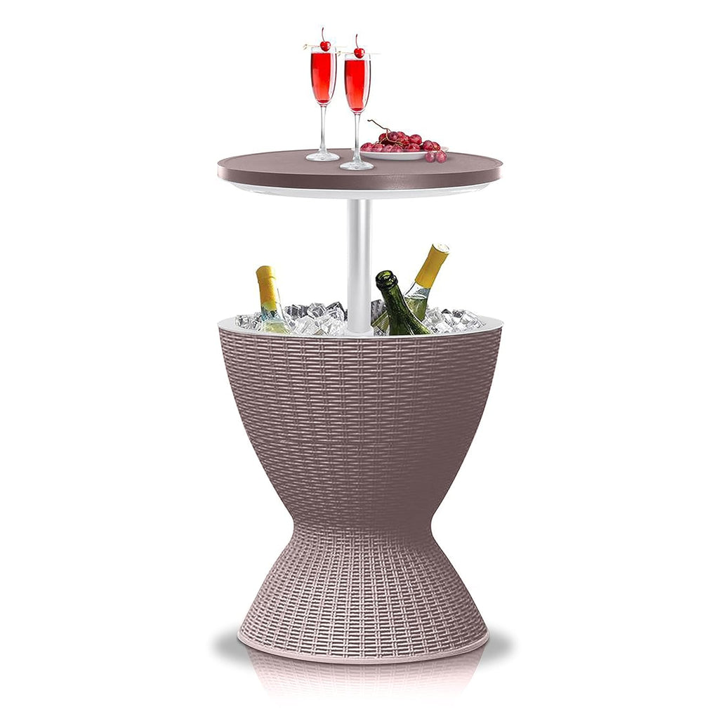 Height Adjustable Ice Cooler Beach Bar Table