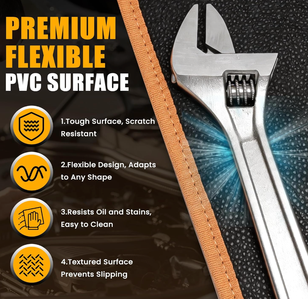 Flexible Magnetic Tool And Parts Mat (Small Size)